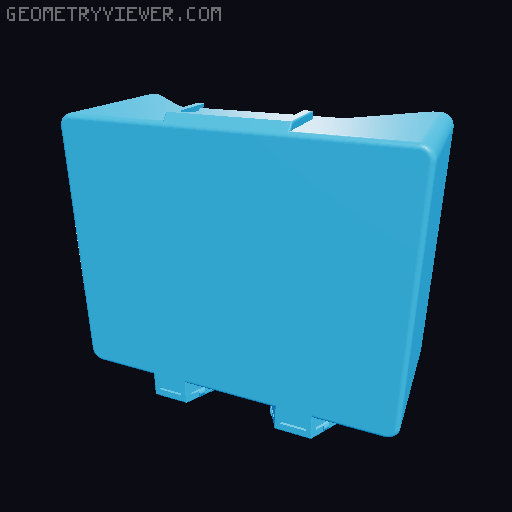 Storage box for Honeycomb storage wall - many sizes 3D model thumbnail
