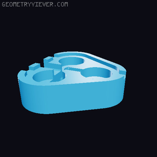 3-Pin Magnetic Connector for Electronic Projects 3D model thumbnail