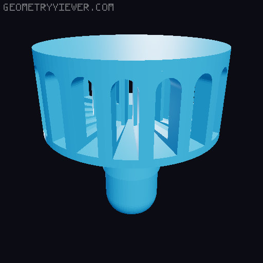 Hydrophonics Moduled Tower 3D model thumbnail