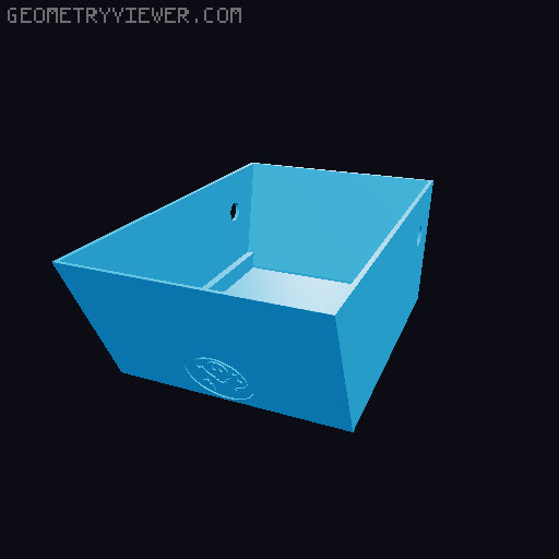 3.5 Floppy disk case 3D model thumbnail