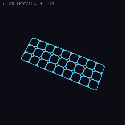 openGrid with Multiboard-compatible screw holes 3D model thumbnail