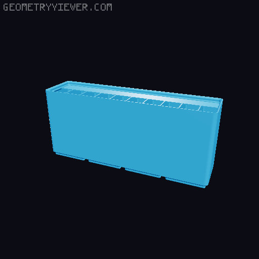 Gridfinity Ultra Light Bins - Divider Label Edition 3D model thumbnail