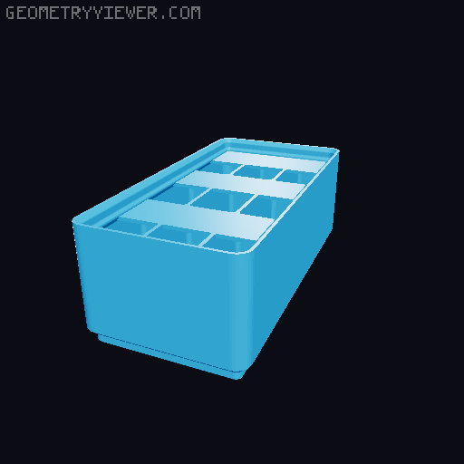 Gridfinity Ultra Light Bins - Divider Label Edition 3D model thumbnail