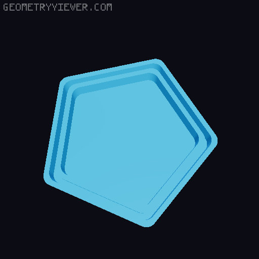 Funky Bendy Pen Pots 3D model thumbnail