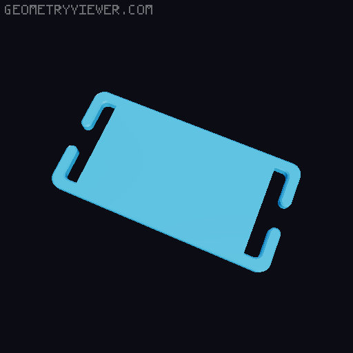 Bag Strap Badge with Logo 3D model thumbnail