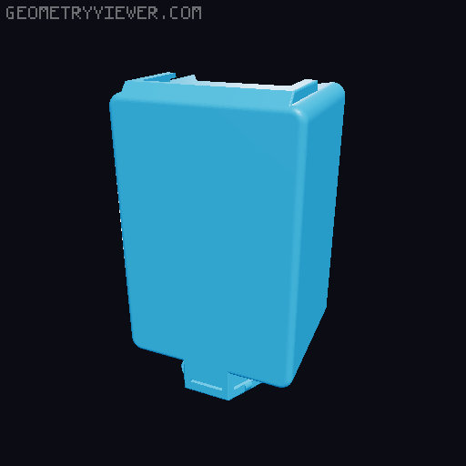 Storage box for Honeycomb storage wall - many sizes 3D model thumbnail