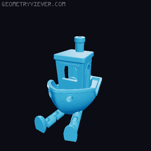 Bench with legs 3D model thumbnail
