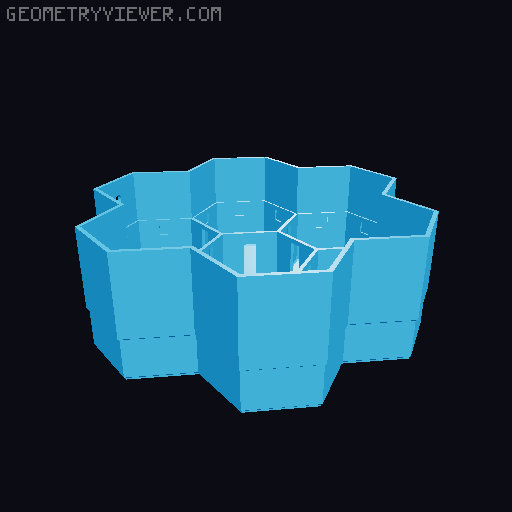 Modular Desktop Fountain On Steroids 3D model thumbnail