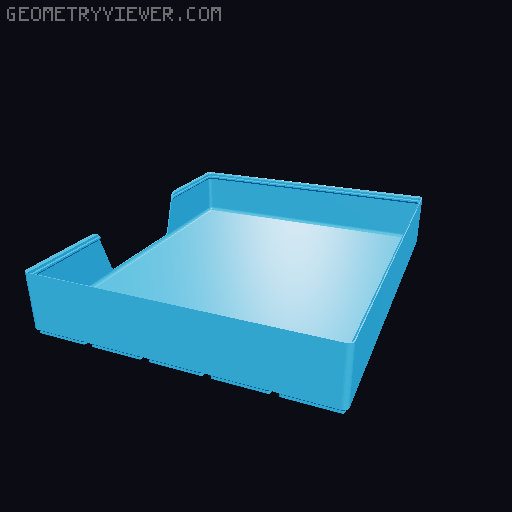Gridfinity wall cutout collection 3D model thumbnail