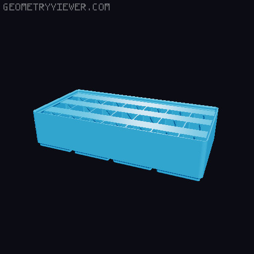 Gridfinity Ultra Light Bins - Divider Label Edition 3D model thumbnail