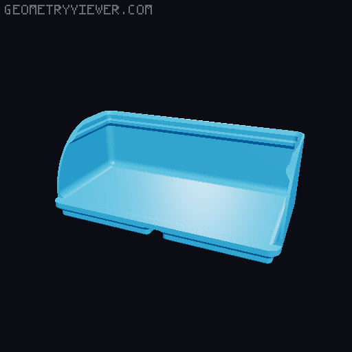 Gridfinity rouded bins collection all sizes 3D model thumbnail