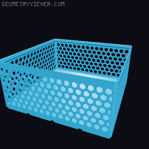 Gridfinity Hex Bins all sizes 3D model thumbnail