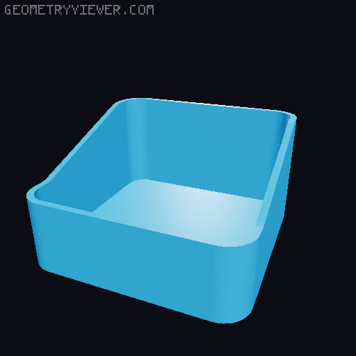 Bin for Ikea skadis - 564 models - hooks need support 3D model thumbnail