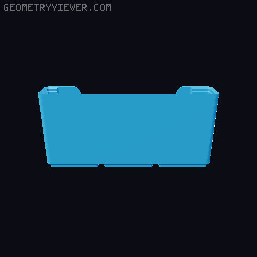 Gridfinity wall cutout collection 3D model thumbnail