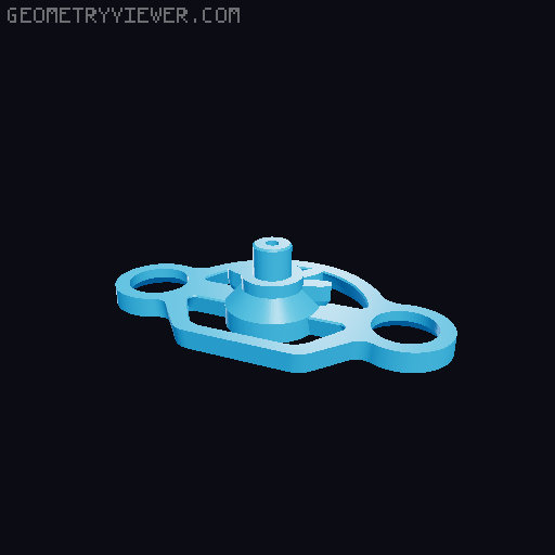 PlayStation 5 controller mini wheel 3D model thumbnail