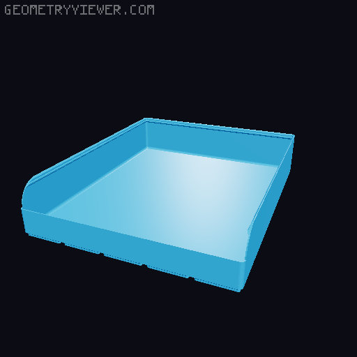 Gridfinity rouded bins collection all sizes 3D model thumbnail