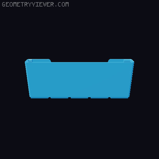 Gridfinity wall cutout collection 3D model thumbnail