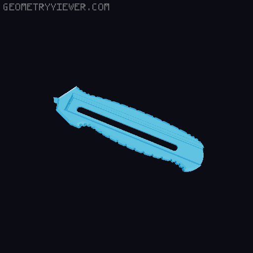 Box Cutter Version 2 (Stanley Cutter) 3D model thumbnail