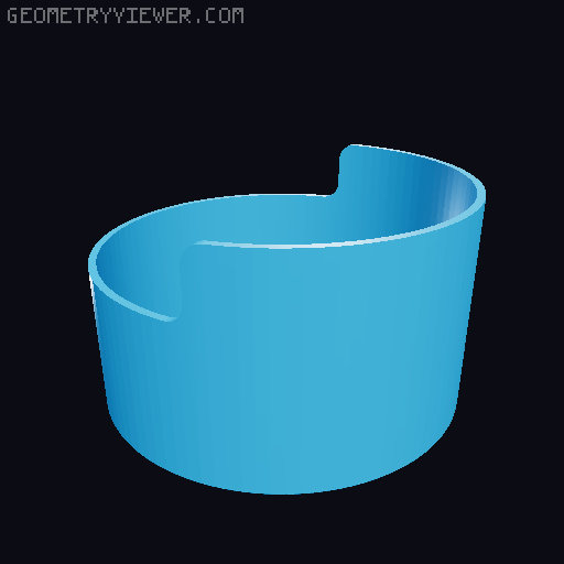 Dual Color Planter with bottom plate 3D model thumbnail