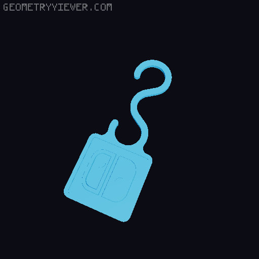 Cable Tag 3D model thumbnail