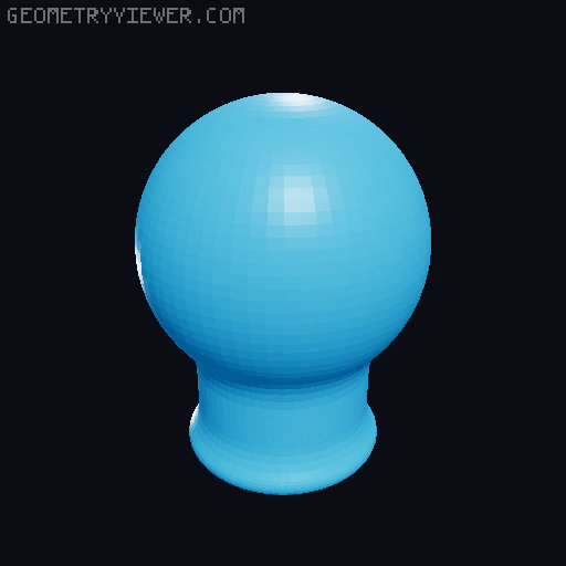 Gearshift Keychain - Keyring Shifter 3D model thumbnail