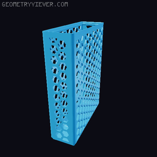 Gridfinity Hex Bins Light (rotated grid) all sizes 3D model thumbnail