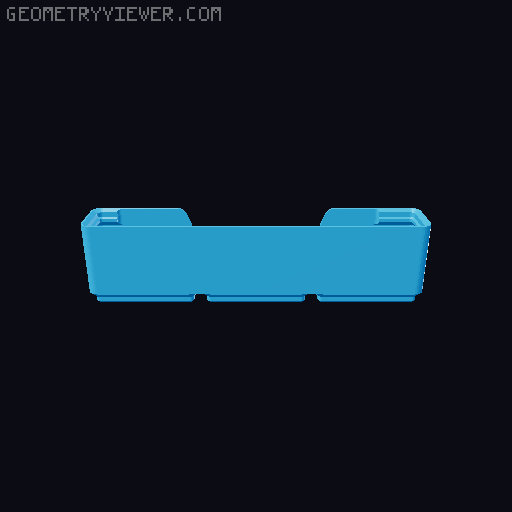 Gridfinity wall cutout collection 3D model thumbnail