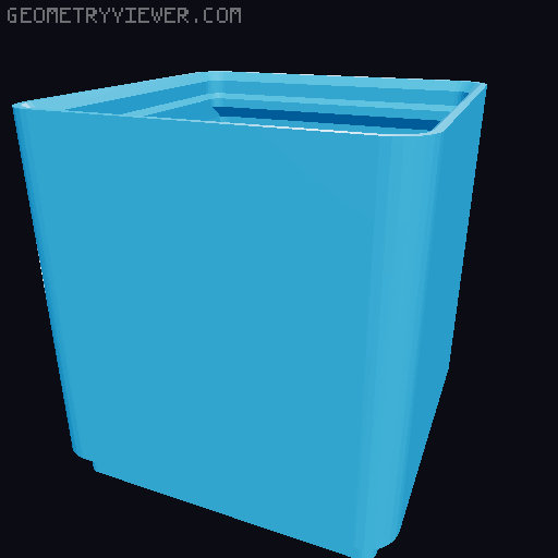 Divided Gridfinity Boxes with Finger Scoops (CadQuery Customizable) 3D model thumbnail