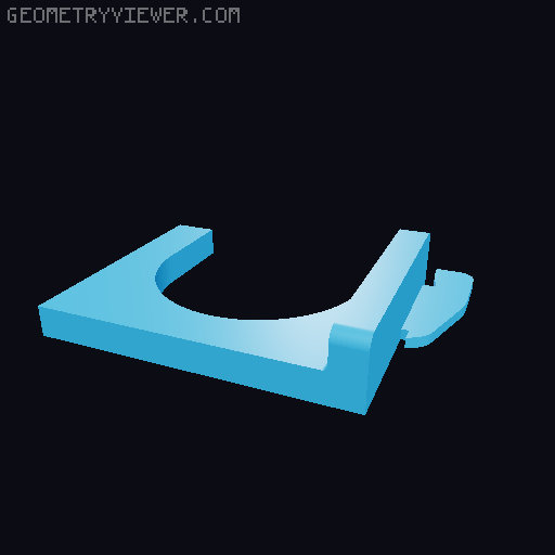 DDD Printable Wall Control System 3D model thumbnail