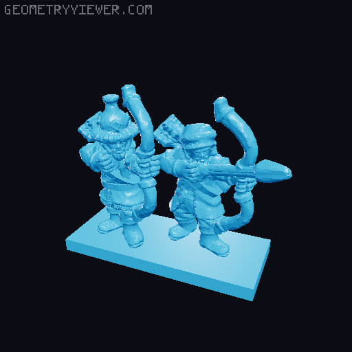 Lake-Town Warmaster Army 10mm Scale 3D model thumbnail