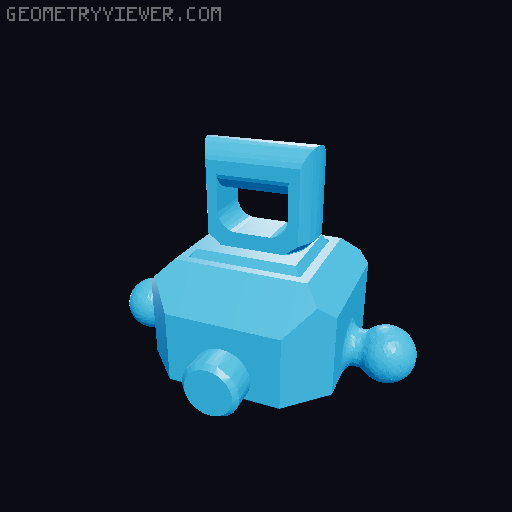 Remade! B.B.1 arm and hands 3D model thumbnail