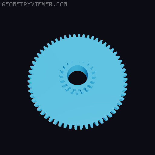 Simple Expandable Gearbox 3D model thumbnail