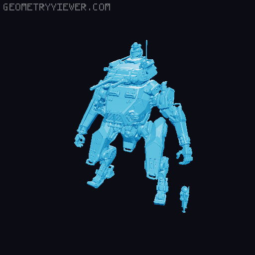 pANTHER MECH 3D model thumbnail