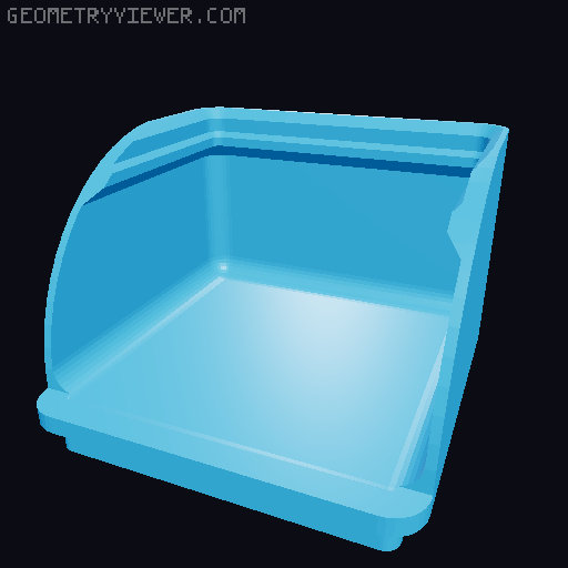 Gridfinity rouded bins collection all sizes 3D model thumbnail