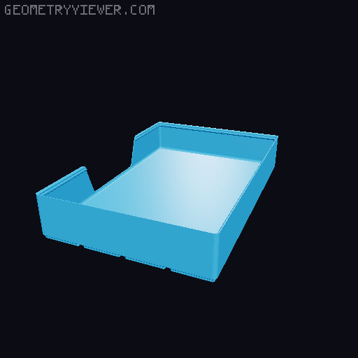 Gridfinity wall cutout collection 3D model thumbnail