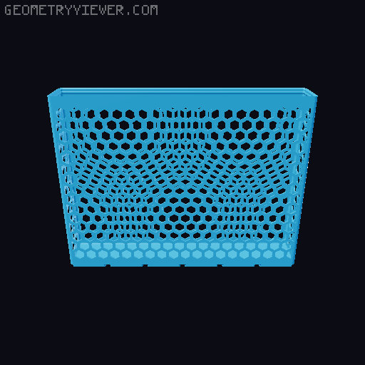 Gridfinity Hex Bins all sizes 3D model thumbnail