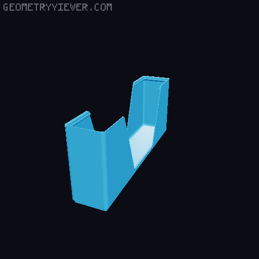 Gridfinity wall cutout collection 3D model thumbnail