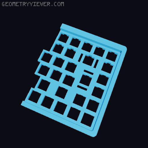 ISO 75% Tastatur / SiCK-84 Mechanical Keyboard 3D model thumbnail