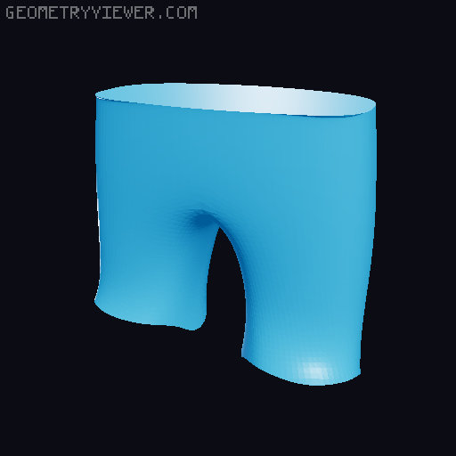 Male Funko Pop Template With Seperated Parts 3D model thumbnail