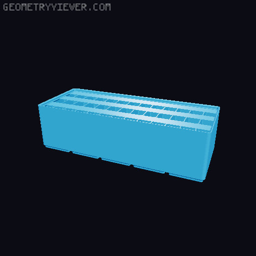 Gridfinity Ultra Light Bins - Divider Label Edition 3D model thumbnail