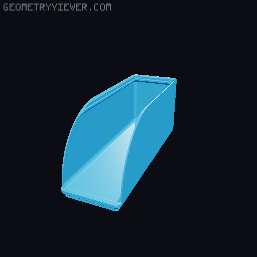 Gridfinity rouded bins collection all sizes 3D model thumbnail