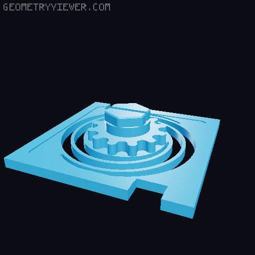 Merged Springs for Twist Lock Boxes 3D model thumbnail
