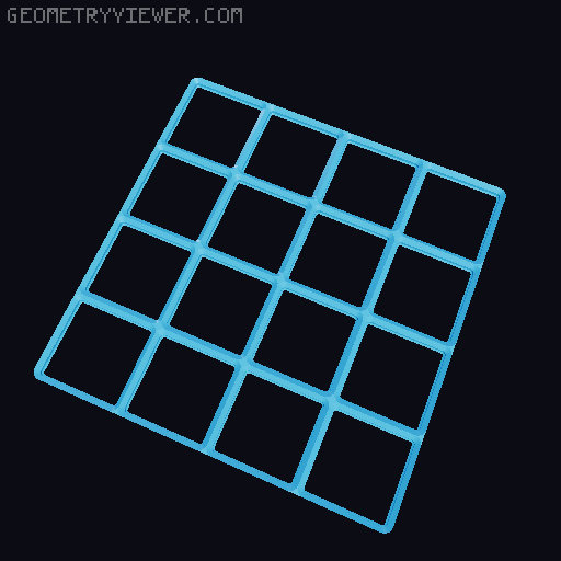 Generated STL Files from Parametric Gridfinity Baseplate 3D model thumbnail