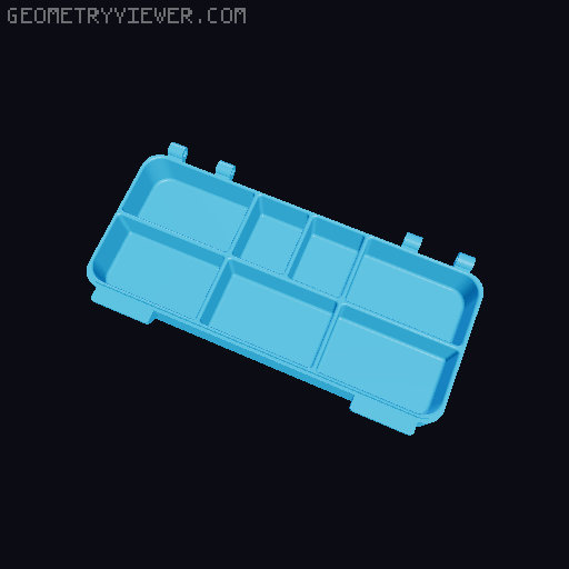 Organiser case 3D model thumbnail