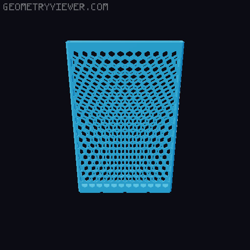 Gridfinity Hex Bins all sizes 3D model thumbnail