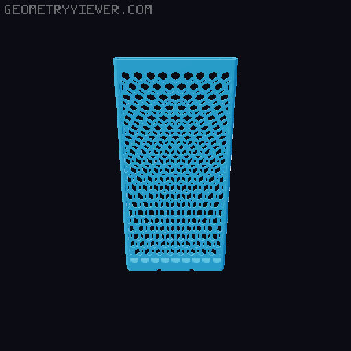 Gridfinity Hex Bins all sizes 3D model thumbnail