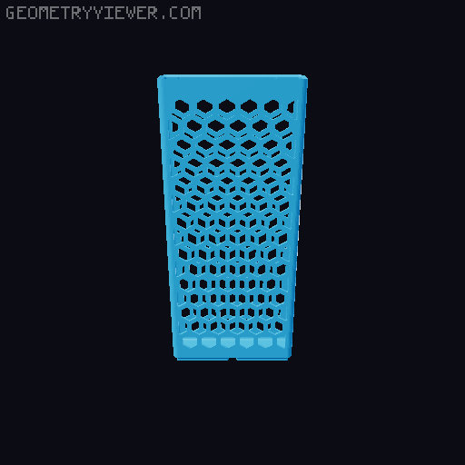 Gridfinity Hex Bins all sizes 3D model thumbnail