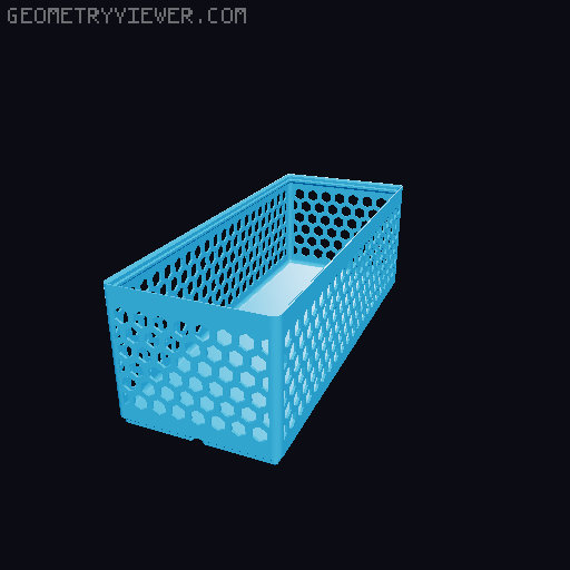 Gridfinity Hex Bins all sizes 3D model thumbnail