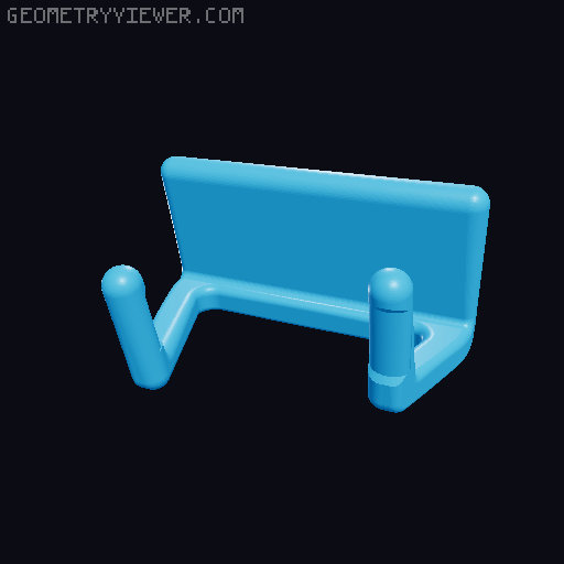 Kitchen Utensil holder with anti-slide-off grooves 3D model thumbnail