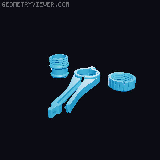 Coffe clip with BIG lid 3D model thumbnail